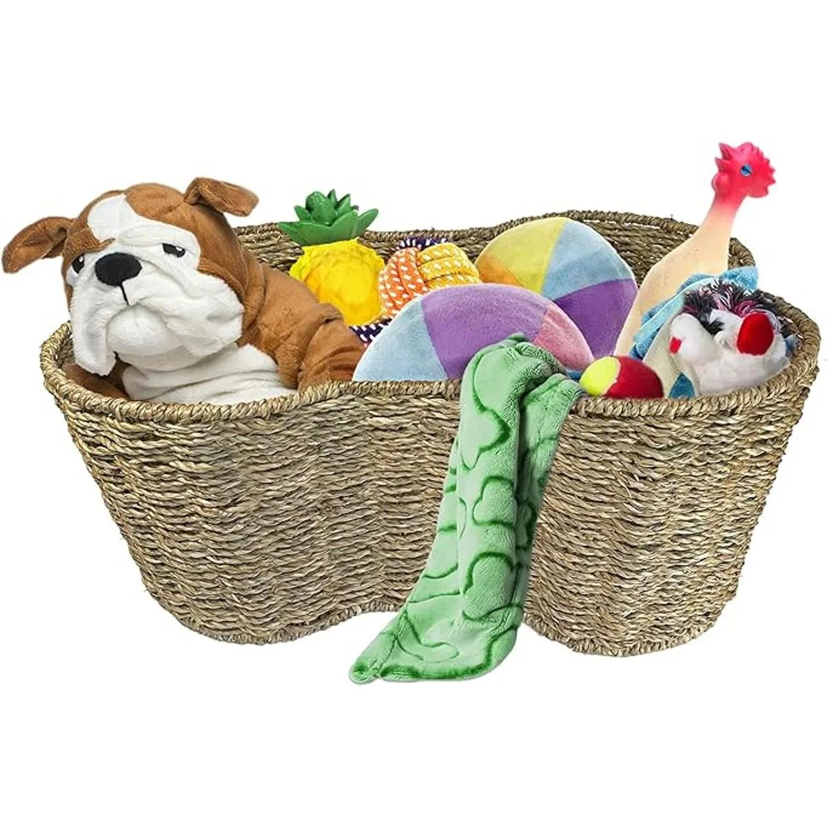 OtterPets Cubo de juguetes para mascotas cesta con forma_2