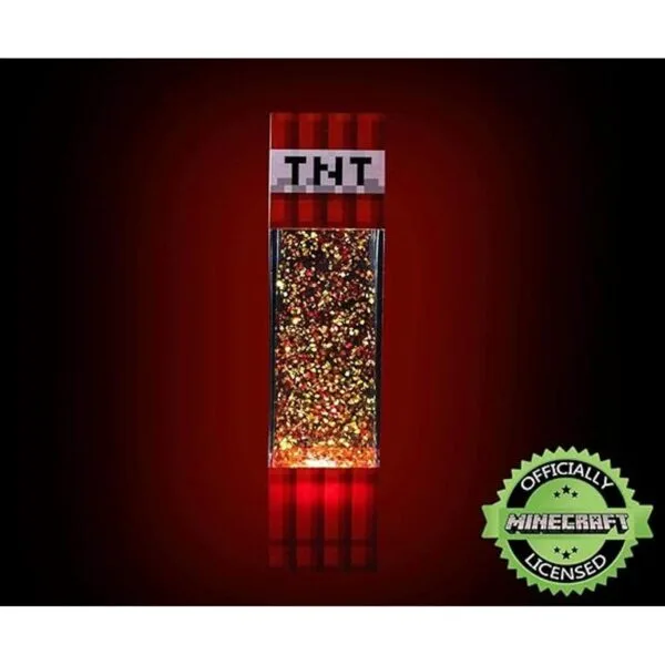 Minecraft TNT Lámpara de movimiento con purpurina LED 12_2