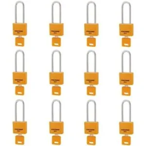 CINCINNO Paquete de 12 candados de aluminio cubiertos con_1