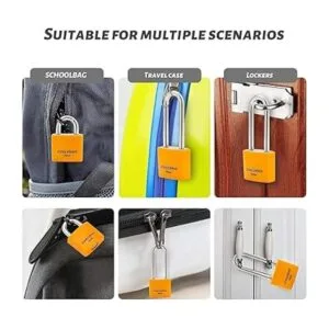 CINCINNO Paquete de 12 candados de aluminio cubiertos con_6