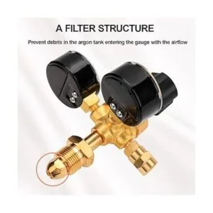 Regulador de gas de soldadura de calibre de CO2 de argón_7