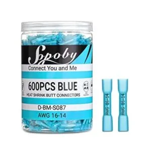 Sopoby 600 conectores de tope termocontraíbles color azul_1