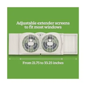 Holmes Ventilador digital de ventana de doble hoja con_4