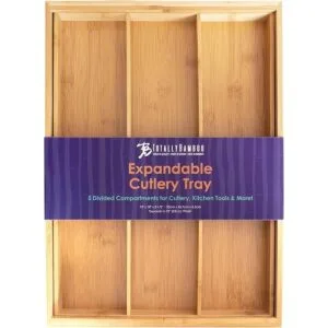 Totally Bamboo Organizador de cajones expandible de 5_6