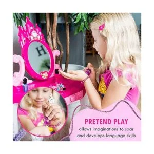 Kiddie Play juego de simulación para niños tocador y_5