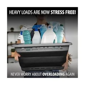 BROOKSTONE 1 unidad 11 galones cesta plegable de gran_4