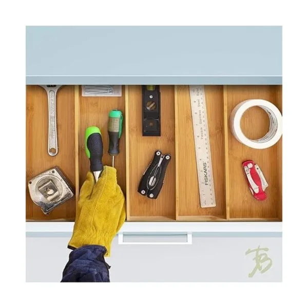 Totally Bamboo Organizador de cajones expandible de 5_3