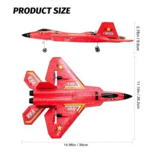 Avión de control remoto RTF F22 Raptor 2.4 GHz 6 ejes_2