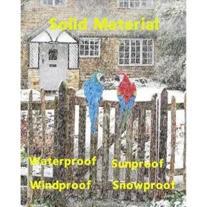 XKFLAUHM 1 par de estatuas de loros de resina realista_6