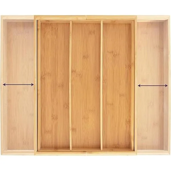Totally Bamboo Organizador de cajones expandible de 5_4