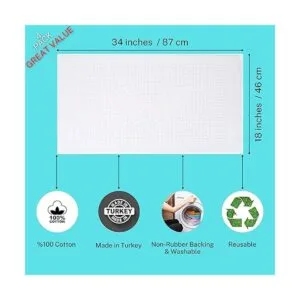 Juego de 4 alfombrillas de baño de algodón para baño_2