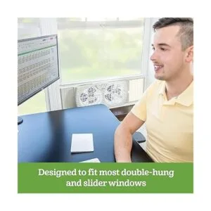 Holmes Ventilador digital de ventana de doble hoja con_2