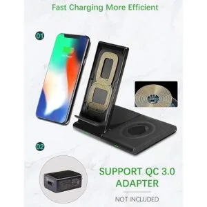 Cargador inalámbrico soporte de carga inalámbrico rápido_5