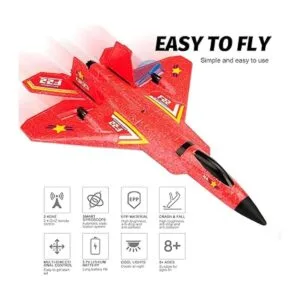 Avión de control remoto RTF F22 Raptor 2.4 GHz 6 ejes_3