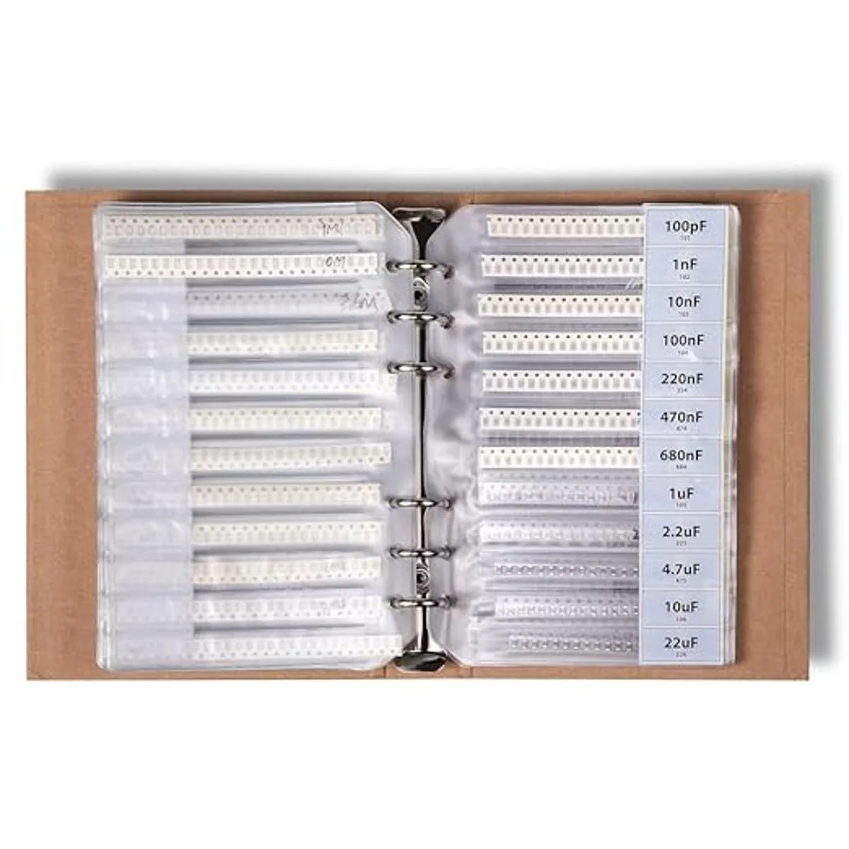 SMD 0603 Libro surtido de resistencias condensadores_4