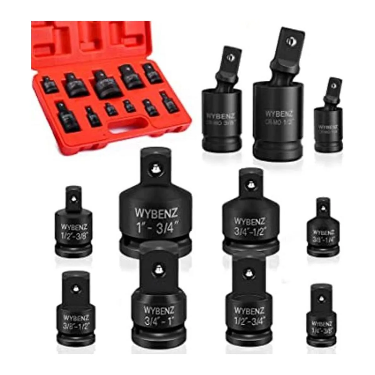 Juego de adaptador y reductor de enchufe de impacto Kit de_1