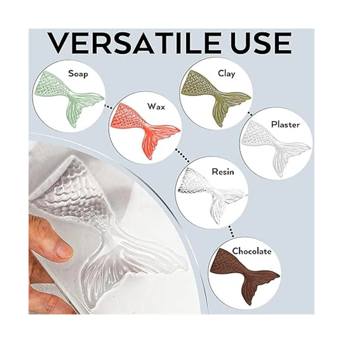 Nicpro Kit de fabricación de moldes de silicona de 15 A 5_7