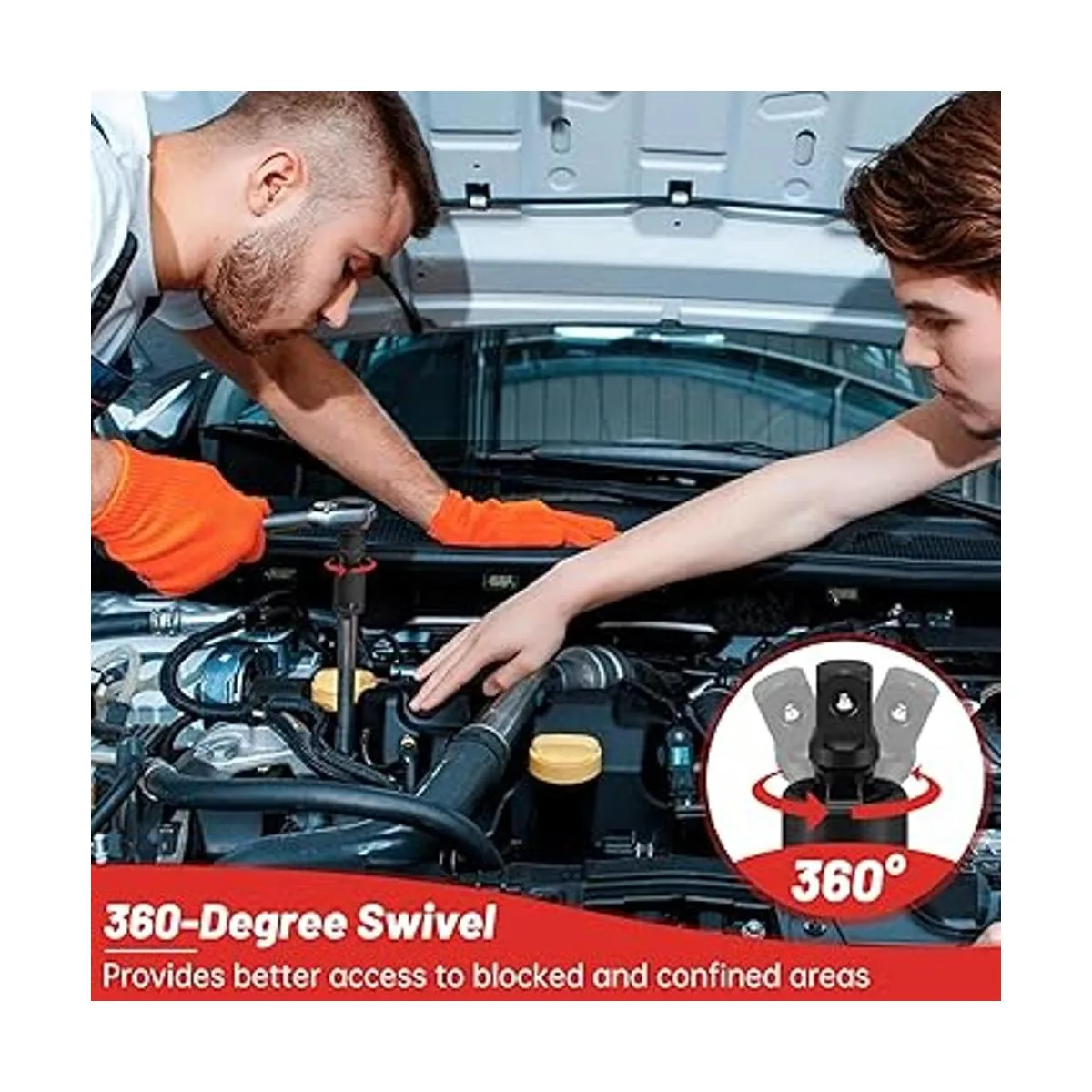 Juego de adaptador y reductor de enchufe de impacto Kit de_3