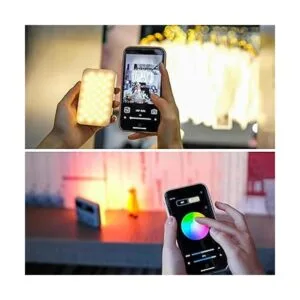 Panel de luz LED portátil de fotografía RGB control_2