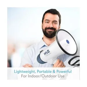 Pyle Megaphone altavoz PA Bullhorn con sirena_6