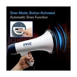 Pyle Megaphone altavoz PA Bullhorn con sirena_4