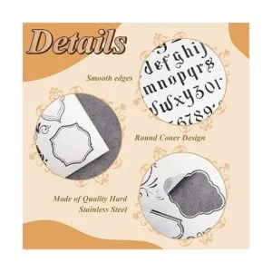 8 plantillas de acero inoxidable de 4 x 7 pulgadas_3