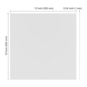 PINGEUI 50 hojas de aglomerado blanco de 12 x 12 pulgadas_2
