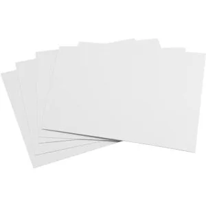 PINGEUI 50 hojas de aglomerado blanco de 12 x 12 pulgadas_4