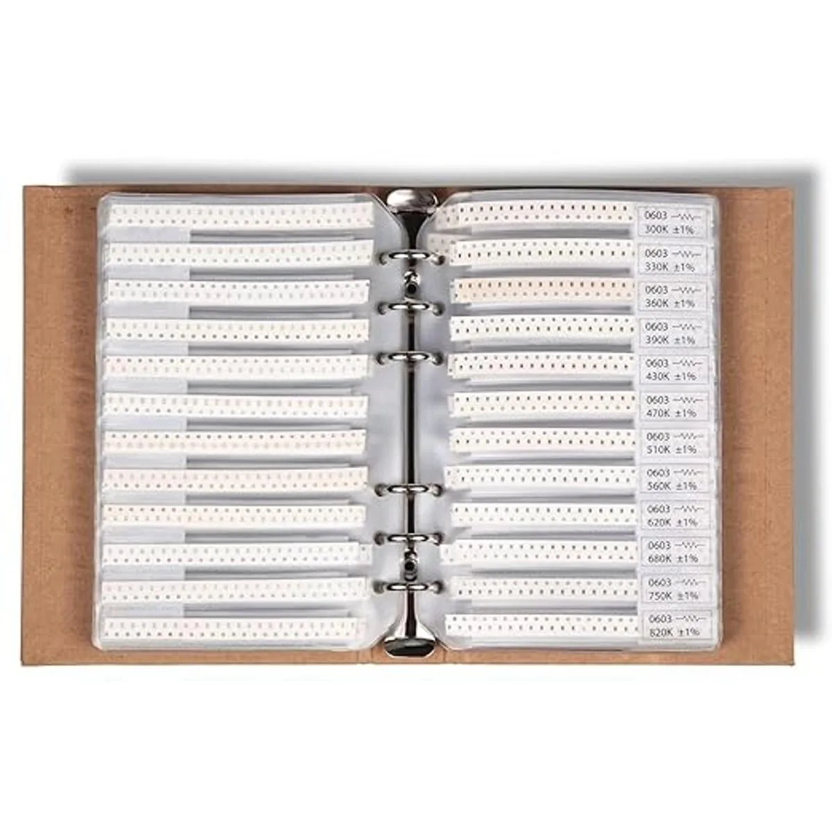 SMD 0603 Libro surtido de resistencias condensadores_3
