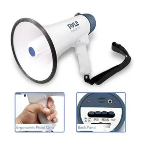 Pyle Megaphone altavoz PA Bullhorn con sirena_2