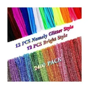 2400 limpiadores de tuberías 24 colores surtidos tallos_2