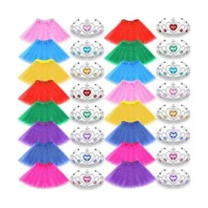 Juego de 16 accesorios de vestir con corona de tutú de_1