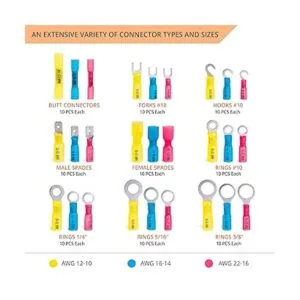 Kit conector de cable retráctil de 270 piezas. Terminales_2