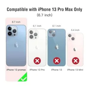 LUCKYCOIN Funda cruzada para iPhone 13 Pro Max con correa_2
