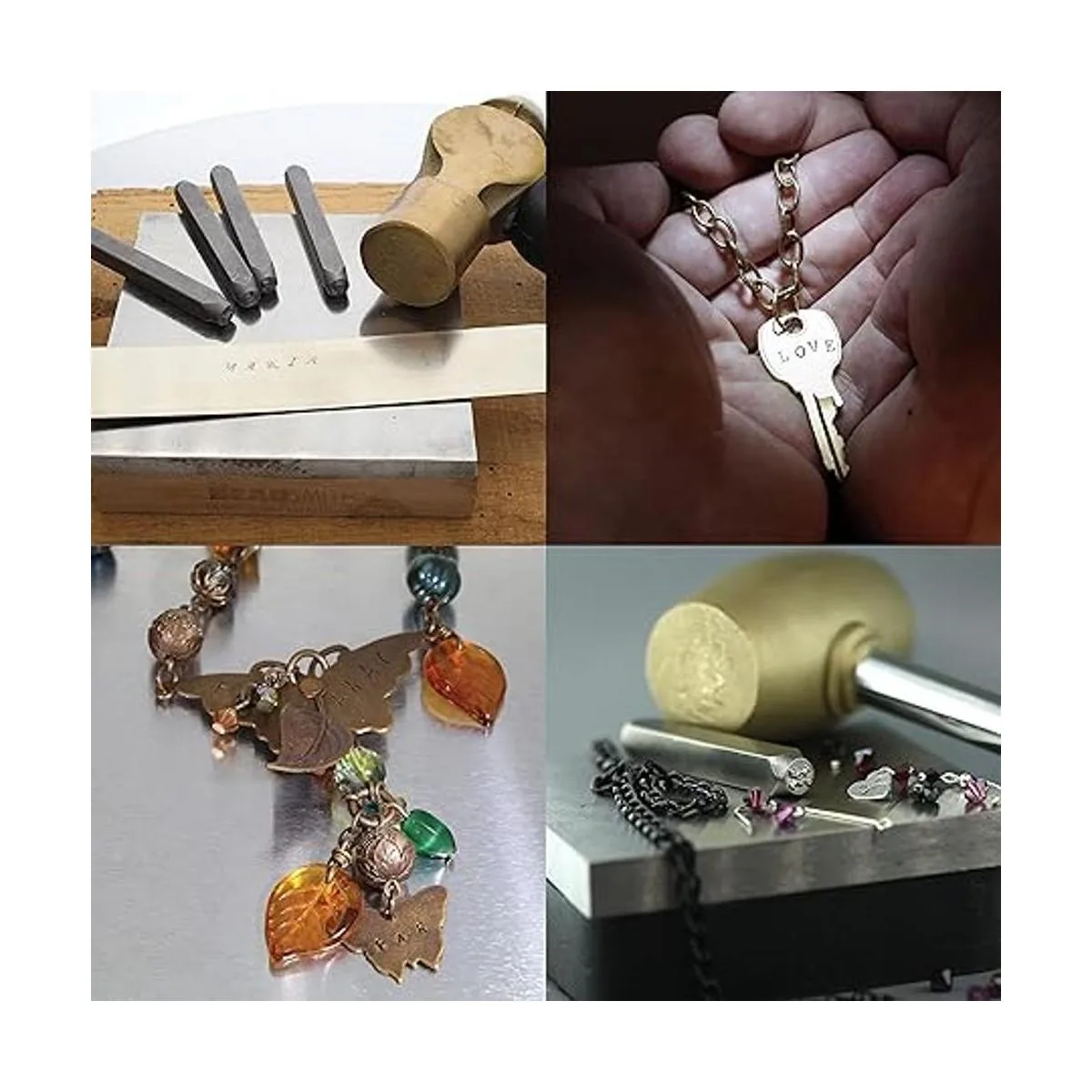 The Beadsmith Brass Ergo Hammer Elementos de metal_2