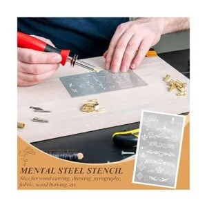 8 plantillas de acero inoxidable de 4 x 7 pulgadas_6