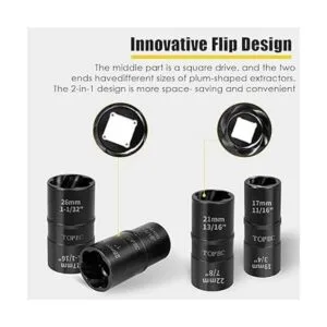 Topec 5 piezas de extracción de tuercas de edición_3