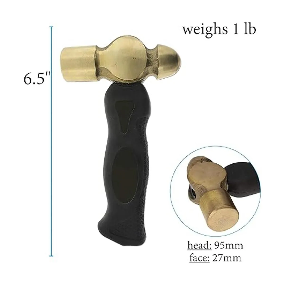 The Beadsmith Brass Ergo Hammer Elementos de metal_4