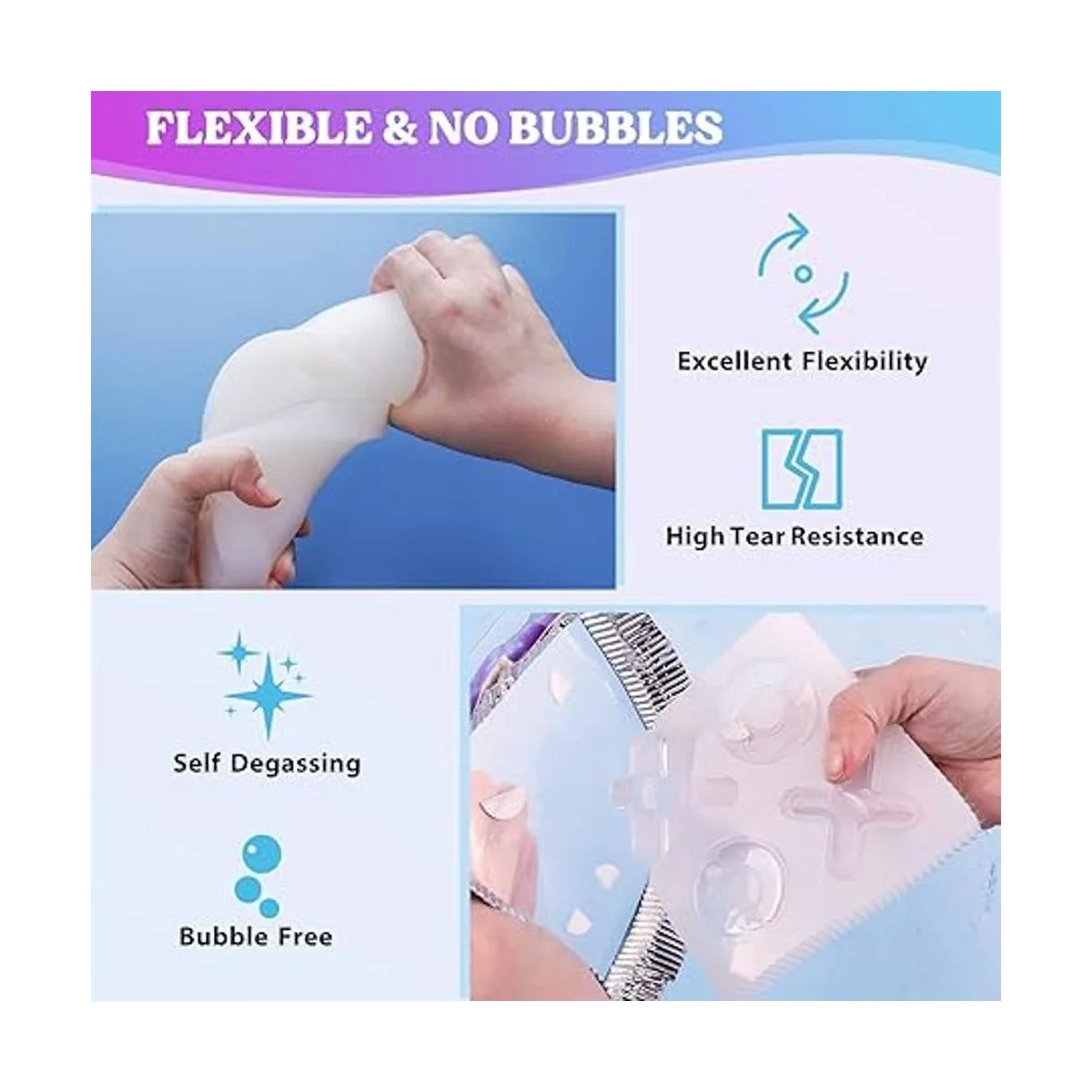 LETS RESIN Kit de fabricación de moldes de silicona_4