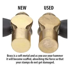 The Beadsmith Brass Ergo Hammer Elementos de metal_6