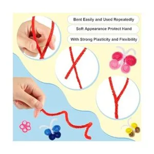 2400 limpiadores de tuberías 24 colores surtidos tallos_4