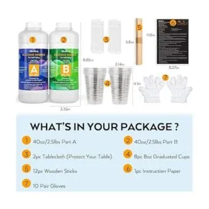 Nicpro Kit de fabricación de moldes de silicona de 15 A 5_5