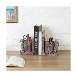 MyGift Sujetalibros decorativos de resina y soportes para_2