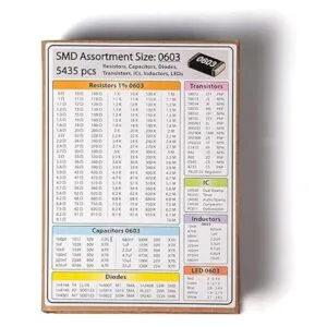 SMD 0603 Libro surtido de resistencias condensadores_2