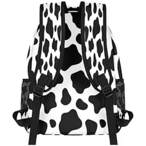 Animal Cow Print Backpacks for Girls Kids Boys Black and_3