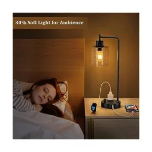 Lámpara de mesita de noche industrial para dormitorio_4