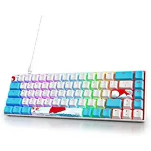 Owpkeenthy Teclado mecánico para juegos con cable 65 con_1