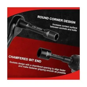 WIILDIS Juego de llaves de impacto 33 piezas juego de_5