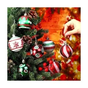 30 piezas de adornos de bolas de Navidad para colgar en_3