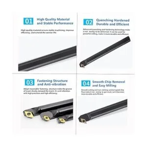 Herramienta de inserción de torneado de carburo CNC de 12_4